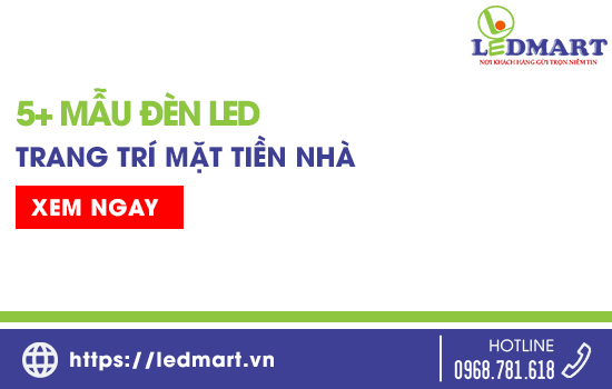 5 Mẫu đèn led trang trí mặt tiền nhà đẹp nhất 2023 2024